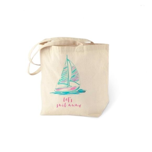 Sailboat Canvas Tote  - Picture 1 of 3